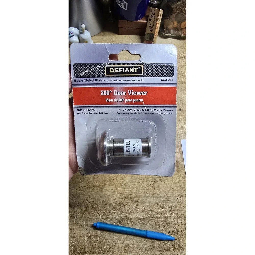 Defiant 200° Door Viewer with A Satin Nickel Finish New In Box